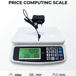 40KG/1g Electronic Scale, Precision Platform Scale, LED Diaplay