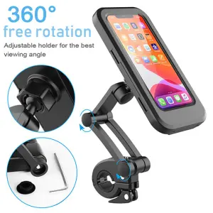 Waterproof Mobile Holder Universal Bicycle Handlebar Mobile Phone Holder