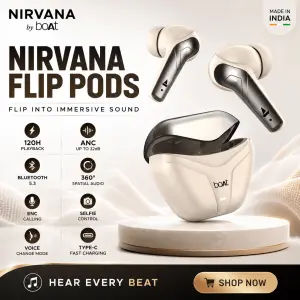 boAt Nirvana Flip Pods Premium Wireless ANC Earbuds