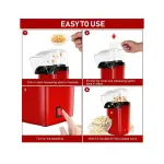 Mini Pop Corn Maker Machine-Red/Black