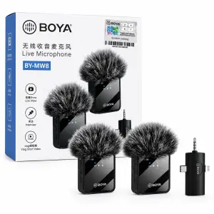 BOYA BY-MW8 Wireless Microphone | Dual Mic